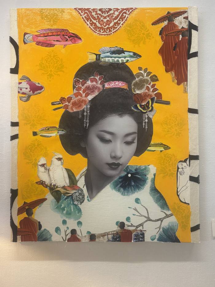 Collage-Arbeit von Gertrud Kemper